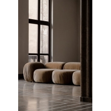 Sofa modułowa designerska Object085 Velvet 220cm piaskowa NG Design
