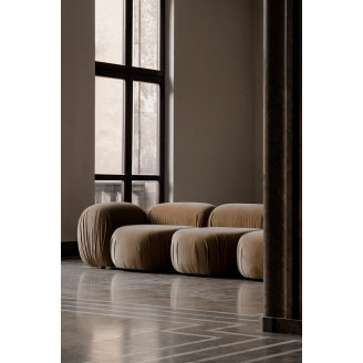 Sofa modułowa designerska Object085 Velvet 290cm piaskowa NG Design