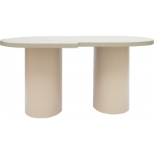 Stół drewniany designerki Object098 140x90cm szaro-beżowy NG Design