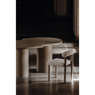 Stół drewniany designerki Object098 180x110cm szaro-beżowy NG Design