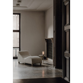 Szezlong / leżanka designerska tapicerowana Object099 163cm biało-beżowa NG Design