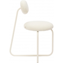 Krzesło designerskie z okrągłym siedziskiem Object101 białe NG Design