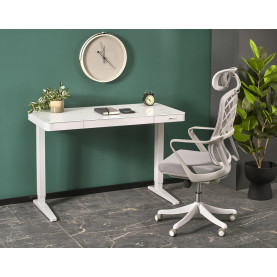 Biurko z funkcją regulacji wysokości i usb B52 120x60cm białe Halmar 2