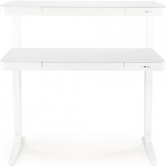 Biurko z funkcją regulacji wysokości i usb B52 120x60cm białe Halmar