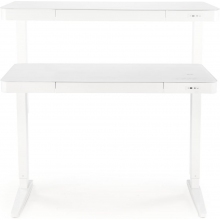 Biurko z funkcją regulacji wysokości i usb B52 120x60cm białe Halmar