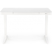 Biurko z funkcją regulacji wysokości i usb B52 120x60cm białe Halmar