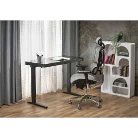 Biurko z funkcją regulacji wysokości i usb B52 120x60cm czarne Halmar 2