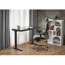 Biurko z funkcją regulacji wysokości i usb B52 120x60cm czarne Halmar