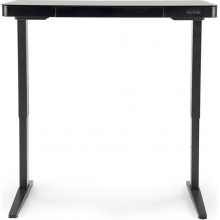 Biurko z funkcją regulacji wysokości i usb B52 120x60cm czarne Halmar