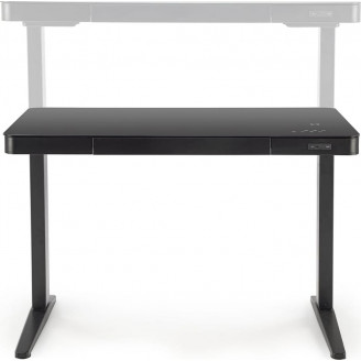 Biurko z funkcją regulacji wysokości i usb B52 120x60cm czarne Halmar