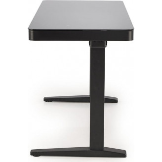 Biurko z funkcją regulacji wysokości i usb B52 120x60cm czarne Halmar