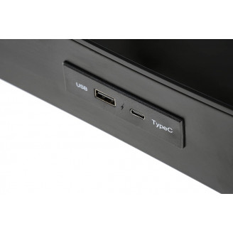 Biurko z funkcją regulacji wysokości i usb B52 120x60cm czarne Halmar