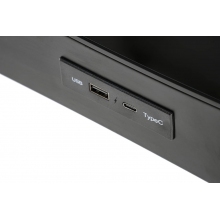 Biurko z funkcją regulacji wysokości i usb B52 120x60cm czarne Halmar