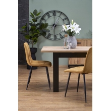 Stół rozkładany Bagio 120-160x80cm dąb artisan/czarny Halmar