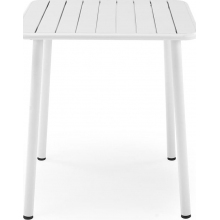 Stół metalowy kwadratowy Bosco 70x70cm biały Halmar