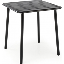 Stół metalowy kwadratowy Bosco 70x70cm czarny Halmar