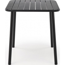 Stół metalowy kwadratowy Bosco 70x70cm czarny Halmar