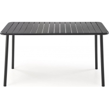 Stół metalowy prostokątny Bosco 140x70cm czarny Halmar