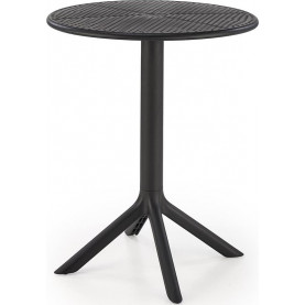 Stół zewnętrzny z tworzywa Calvo 60cm czarny Halmar 2