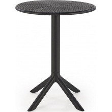 Stół zewnętrzny z tworzywa Calvo 60cm czarny Halmar