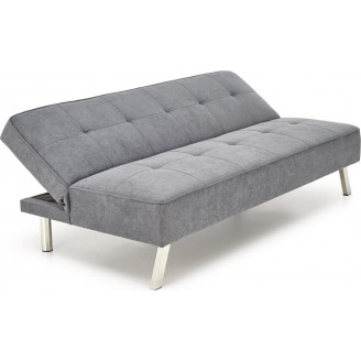 Sofa 3 osobowa rozkładana na nóżkach Carlito 173cm popiel Halmar