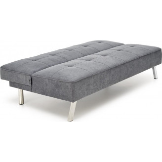 Sofa 3 osobowa rozkładana na nóżkach Carlito 173cm popiel Halmar