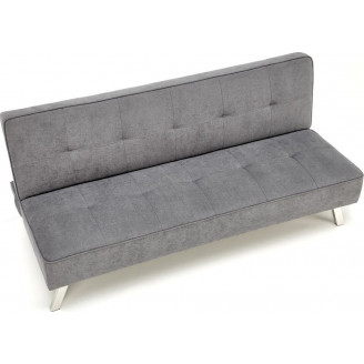 Sofa 3 osobowa rozkładana na nóżkach Carlito 173cm popiel Halmar