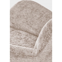 Fotel bujany tapicerowany Castro beżowy Halmar