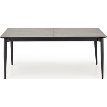 Stół rozkładany Charles 180-260x90cm popielaty marmur / czarny Halmar
