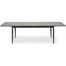 Stół rozkładany Charles 180-260x90cm popielaty marmur / czarny Halmar