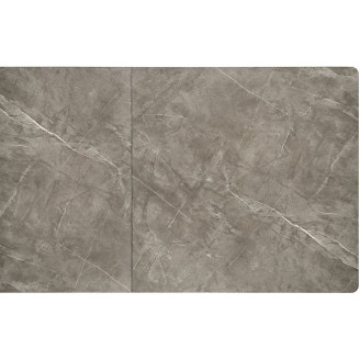 Stół rozkładany Charles 180-260x90cm popielaty marmur / czarny Halmar