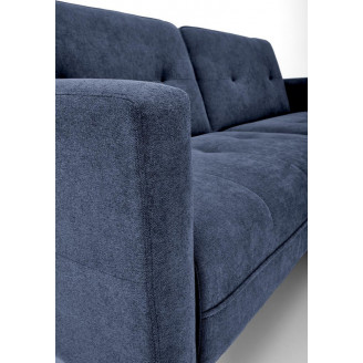 Sofa narożna rozkładana na nóżkach Cornelius 200x167cm niebieska Halmar