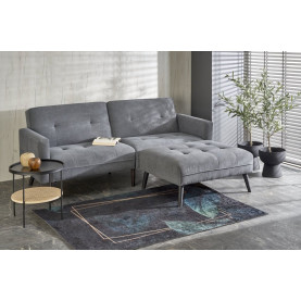 Sofa narożna rozkładana na nóżkach Cornelius 200x167cm popiel Halmar 2