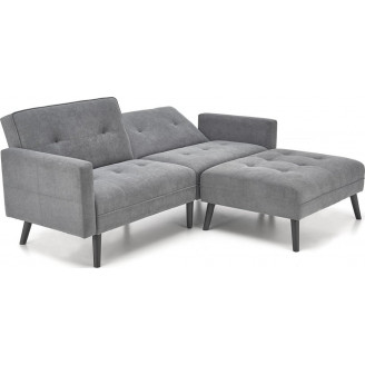 Sofa narożna rozkładana na nóżkach Cornelius 200x167cm popiel Halmar