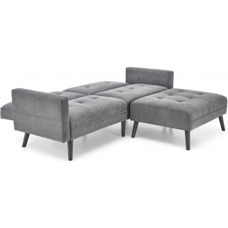 Sofa narożna rozkładana na nóżkach Cornelius 200x167cm popiel Halmar
