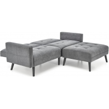 Sofa narożna rozkładana na nóżkach Cornelius 200x167cm popiel Halmar