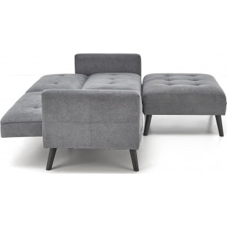 Sofa narożna rozkładana na nóżkach Cornelius 200x167cm popiel Halmar