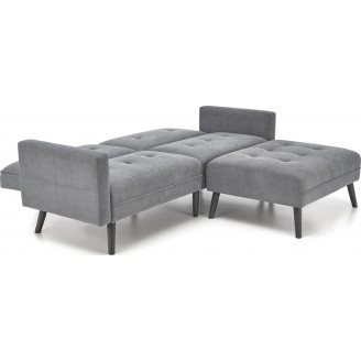 Sofa narożna rozkładana na nóżkach Cornelius 200x167cm popiel Halmar