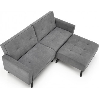 Sofa narożna rozkładana na nóżkach Cornelius 200x167cm popiel Halmar