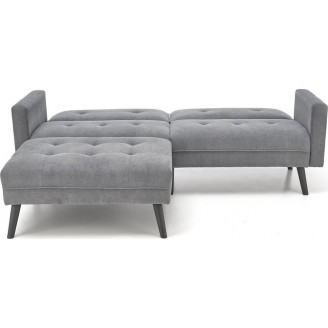 Sofa narożna rozkładana na nóżkach Cornelius 200x167cm popiel Halmar