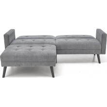 Sofa narożna rozkładana na nóżkach Cornelius 200x167cm popiel Halmar
