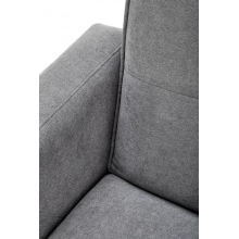 Sofa narożna rozkładana na nóżkach Cornelius 200x167cm popiel Halmar