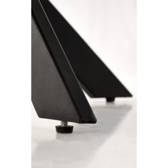 Stół okrągły loft Edgar 100cm dąb złoty / czarny Halmar