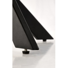Stół okrągły loft Edgar 100cm dąb złoty / czarny Halmar