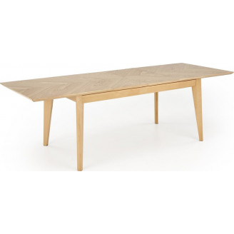 Stół rozkładany w jodełkę Edmondo 160-240x90cm dąb naturalny  Halmar