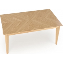 Stół rozkładany w jodełkę Edmondo 160-240x90cm dąb naturalny  Halmar