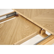 Stół rozkładany w jodełkę Edmondo 160-240x90cm dąb naturalny  Halmar
