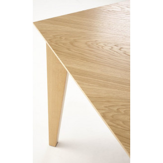 Stół rozkładany w jodełkę Edmondo 160-240x90cm dąb naturalny  Halmar