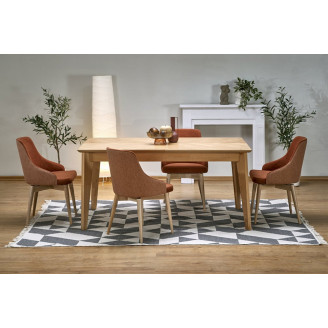 Stół rozkładany w jodełkę Edmondo 160-240x90cm dąb naturalny  Halmar