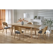 Stół rozkładany w jodełkę Edmondo 160-240x90cm dąb naturalny  Halmar